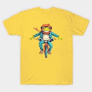 Funny Frog On A Bike T-Shirt